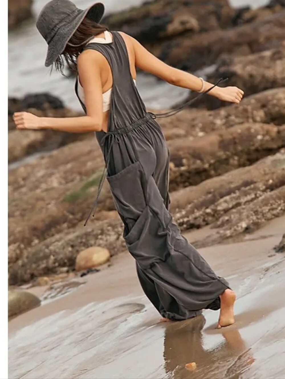 Free People Movement Infinity Onesie Washed Black - Picture 5 of 12